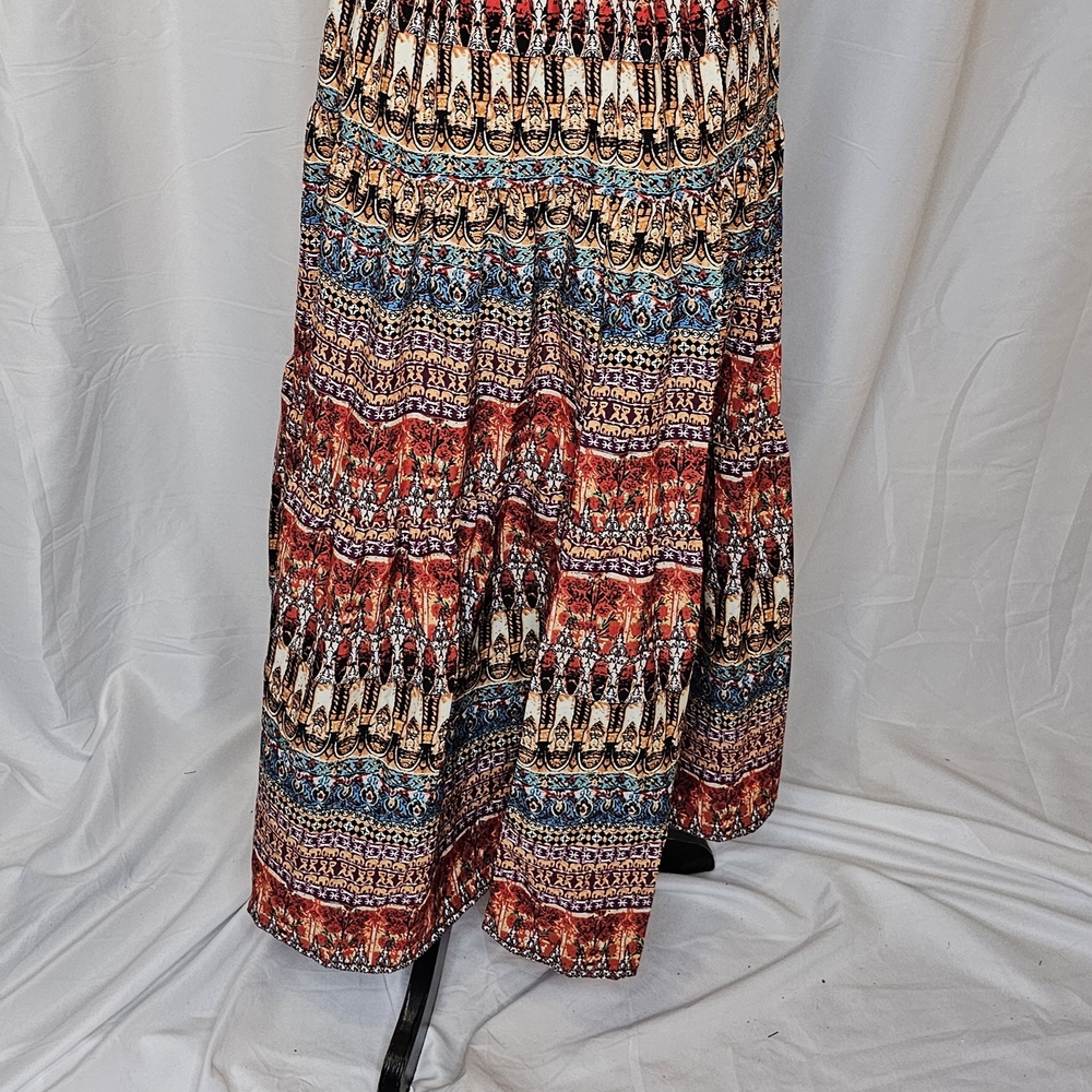 Bohemian Multicolor Maxi Skirt - Picture 6 of 8